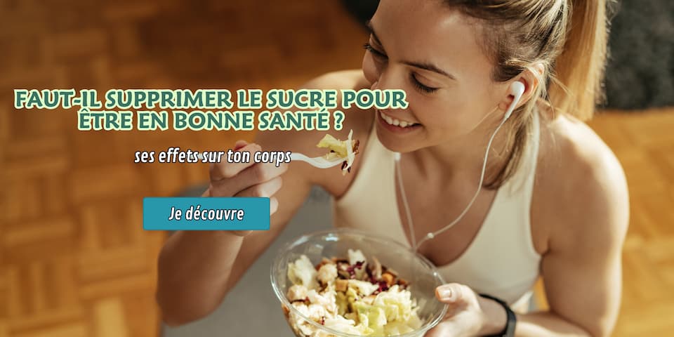 Visuel sur la réduction du sucre dans l’alimentation, ses effets sur la santé, et les alternatives pour une consommation plus équilibrée.